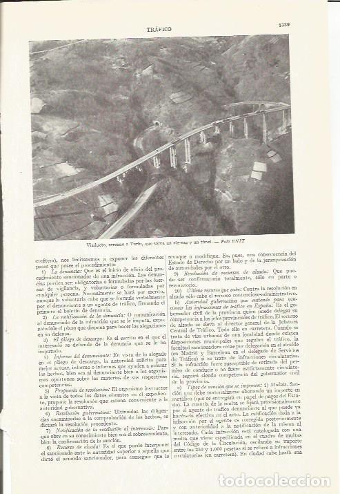 Otros art&iacute;culos de coleccionismo en papel: LAMINA ESPASA 37388: Viaducto de Turin, Italia - Varios
