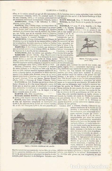 Otros art&iacute;culos de coleccionismo en papel: LAMINA ESPASA 37435: Castillo de Gace, Francia - Varios
