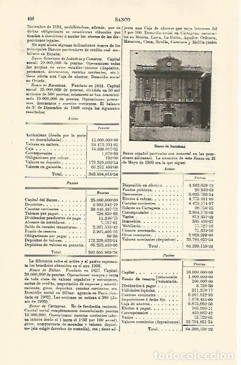 Otros art&iacute;culos de coleccionismo en papel: LAMINA ESPASA 30775: Banco de Barcelona - Varios