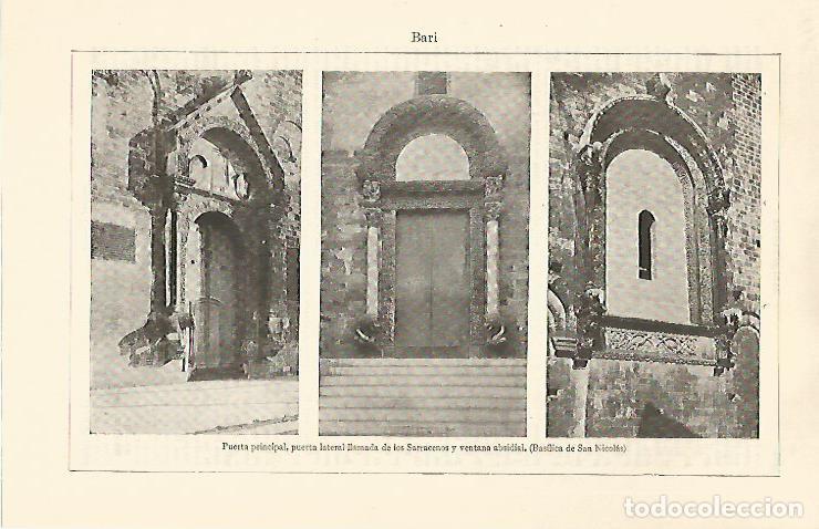 Otros art&iacute;culos de coleccionismo en papel: LAMINA ESPASA 30833: Puertas de la Basilica de San Nicolas de Bari Italia - Varios