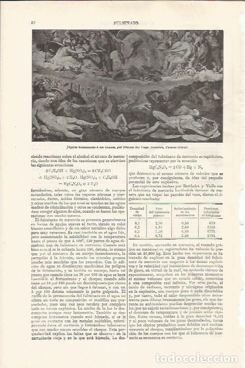 Otros art&iacute;culos de coleccionismo en papel: LAMINA ESPASA 37391: Jupiter fulminando a los titanes - Varios