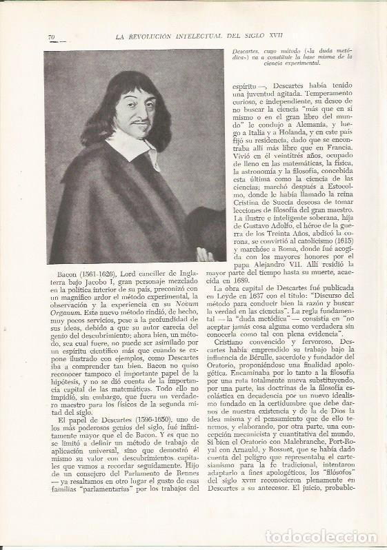 Otros art&iacute;culos de coleccionismo en papel: LAMINA 26060: Descartes - VVAA