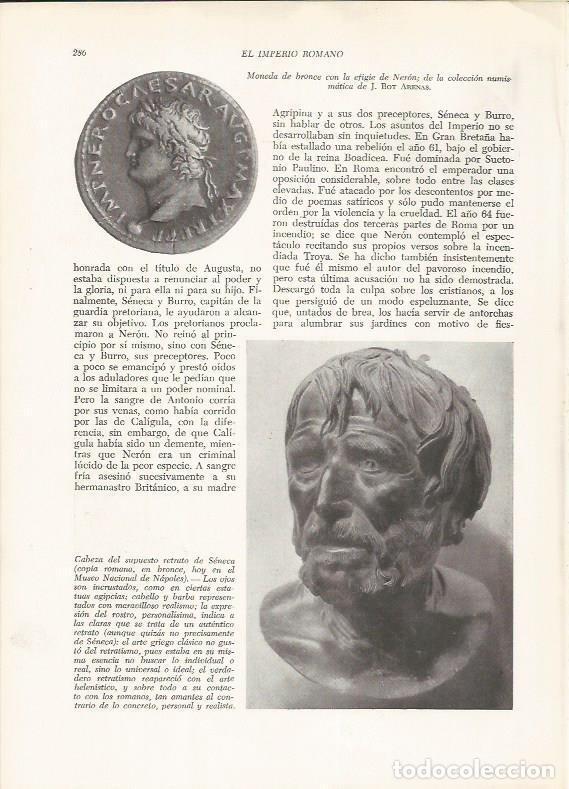 Otros art&iacute;culos de coleccionismo en papel: LAMINA HISTORIA 26255: Busto de Seneca - VVAA