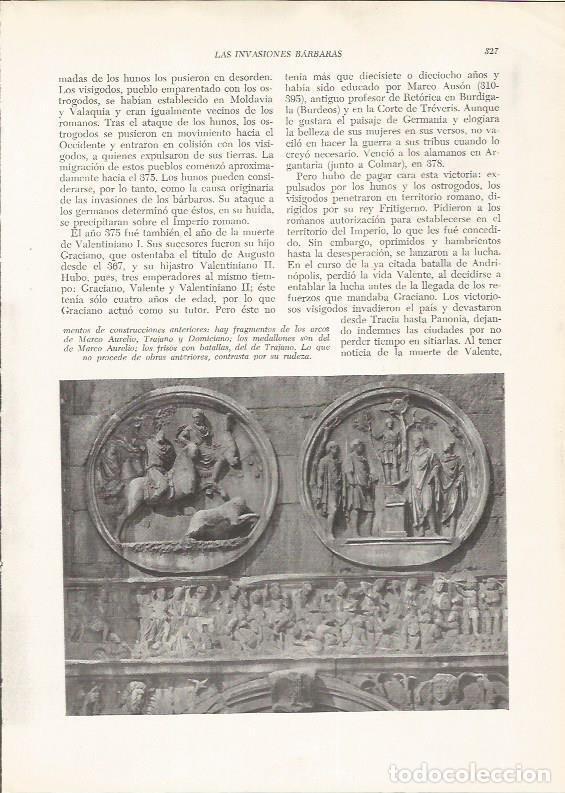 Otros art&iacute;culos de coleccionismo en papel: LAMINA HISTORIA 26275: Medallones del Arco de Marco Aurelio - VVAA