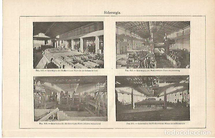 Otros art&iacute;culos de coleccionismo en papel: LAMINA ESPASA 722: Siderurgica del Mediterraneo - Varios autores