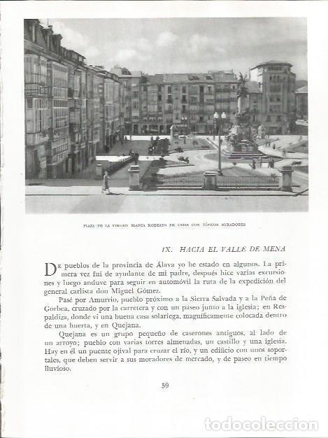 Otros art&iacute;culos de coleccionismo en papel: LAMINA 26505: Plaza de la Virgen Blanca en Vitoria - Pio Baroja