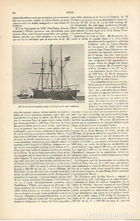 Otros art&iacute;culos de coleccionismo en papel: LAMINA ESPASA 10445: El Terranova del Capitan Scott - Varios