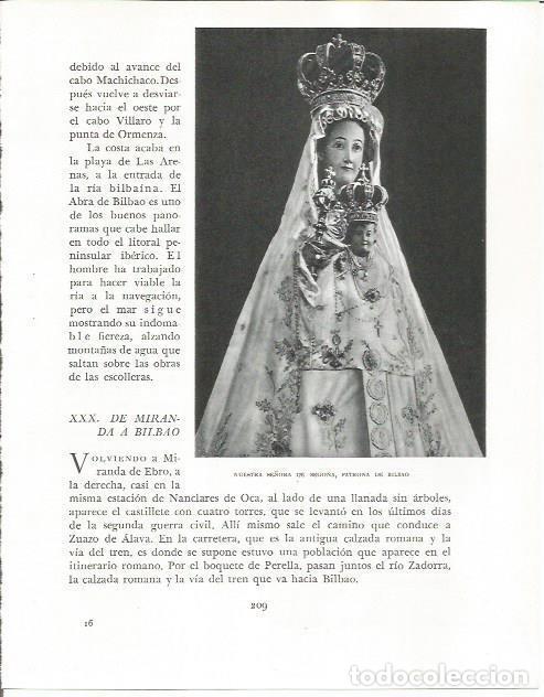 Otros art&iacute;culos de coleccionismo en papel: LAMINA 26580: Nuestra Se&ntilde;ora de Bego&ntilde;a - Pio Baroja
