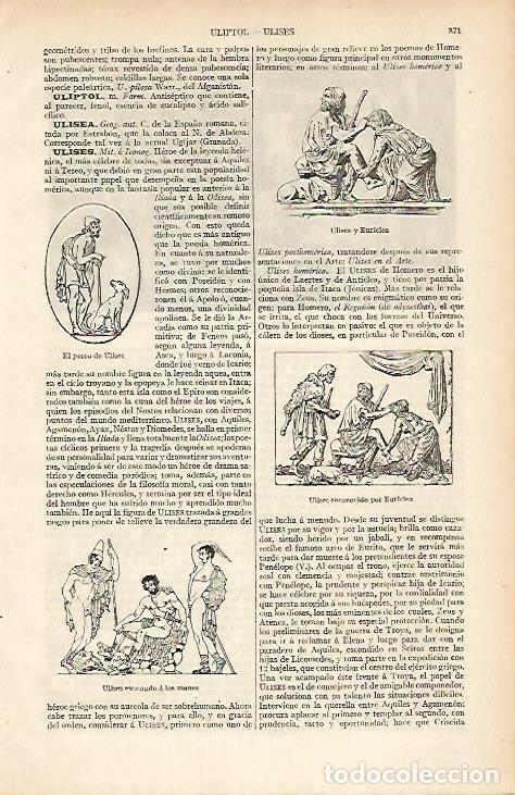Otros art&iacute;culos de coleccionismo en papel: LAMINA ESPASA 12110: Representaciones de Ulises - Varios