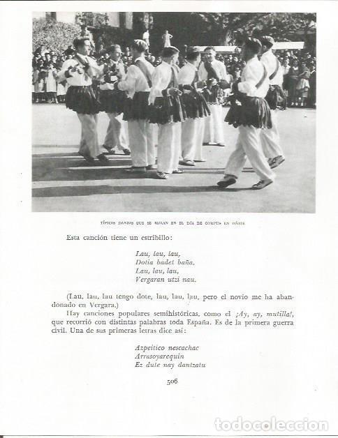 Otros art&iacute;culos de coleccionismo en papel: LAMINA 26713: Danzas de Corpus en O&ntilde;ate - Pio Baroja