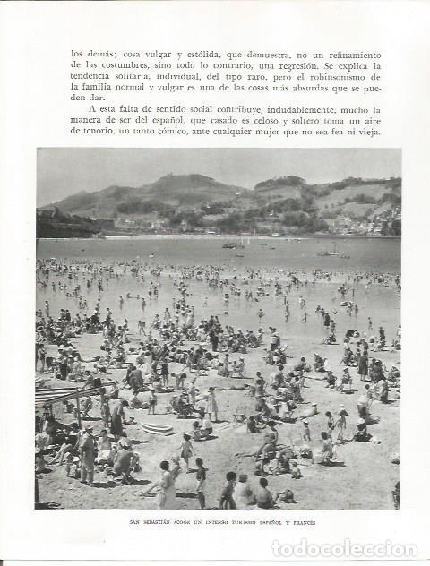 Otros art&iacute;culos de coleccionismo en papel: LAMINA 26535: Playa de San Sebastian - Pio Baroja