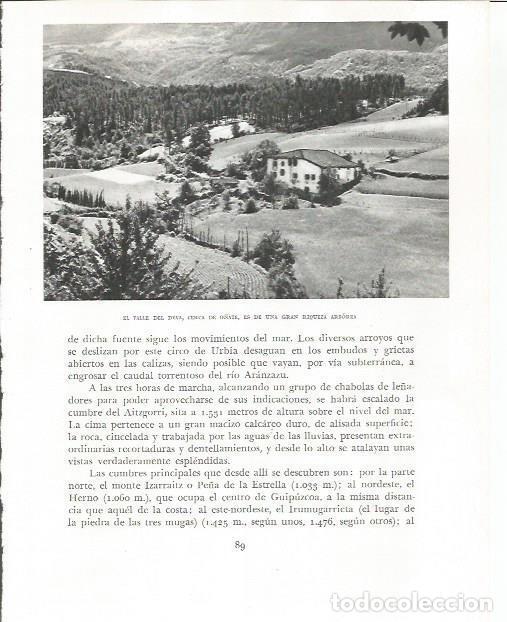 Otros art&iacute;culos de coleccionismo en papel: LAMINA 26520: Valle del Deva - Pio Baroja
