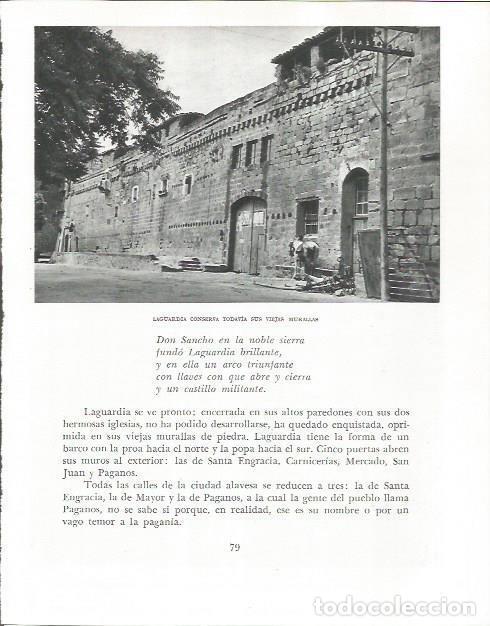 Otros art&iacute;culos de coleccionismo en papel: LAMINA 26515: Murallas de Laguardia - Pio Baroja