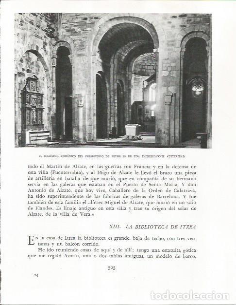 Otros art&iacute;culos de coleccionismo en papel: LAMINA 26624: Prebisterio de Leyre - Pio Baroja