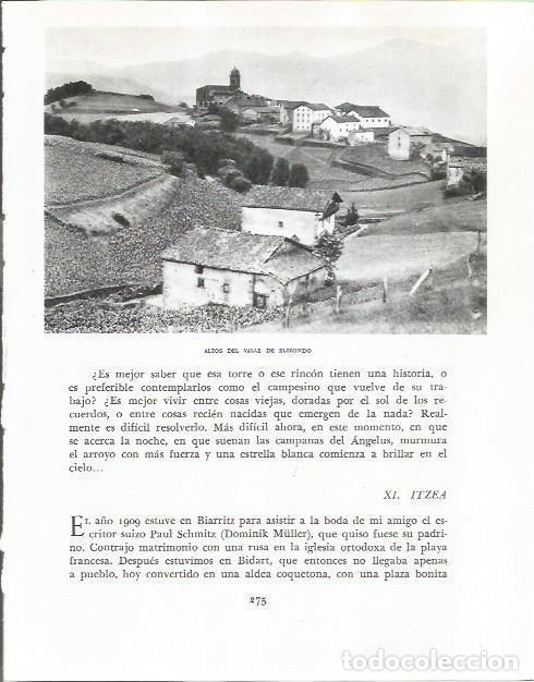 Otros art&iacute;culos de coleccionismo en papel: LAMINA 26609: Altos del Valle de Elizondo - Pio Baroja