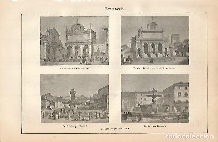 Otros art&iacute;culos de coleccionismo en papel: LAMINA ESPASA 3408: Fuentes antiguas de Roma - Varios Autores