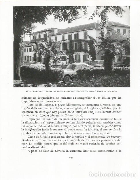 Otros art&iacute;culos de coleccionismo en papel: LAMINA 26656: Hotel de la Rhune de Ascain - Pio Baroja