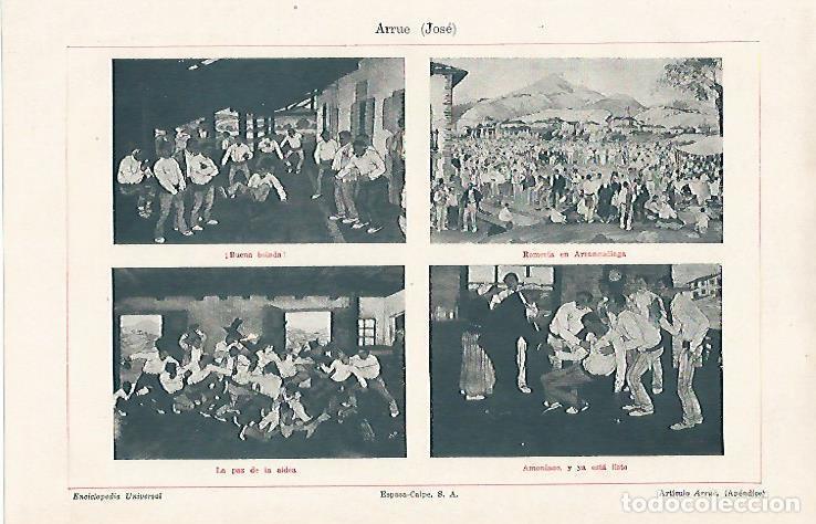 Otros art&iacute;culos de coleccionismo en papel: LAMINA ESPASA 10894: Obras de Jose Arrue - Varios