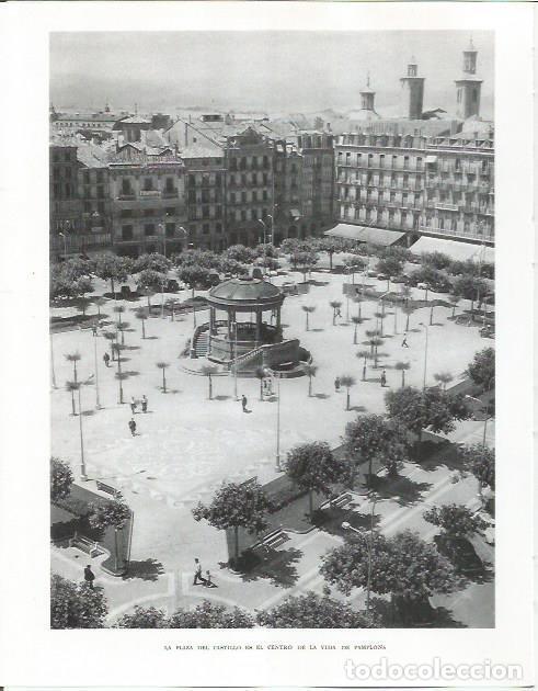 Otros art&iacute;culos de coleccionismo en papel: LAMINA 26611: Plaza del Castillo en Pamplona - Pio Baroja