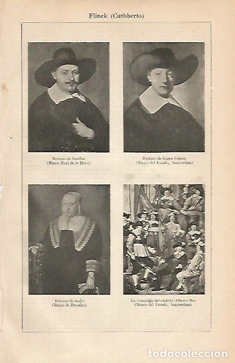 Otros art&iacute;culos de coleccionismo en papel: LAMINA ESPASA 3362: Obras de C. Flinck - Varios Autores