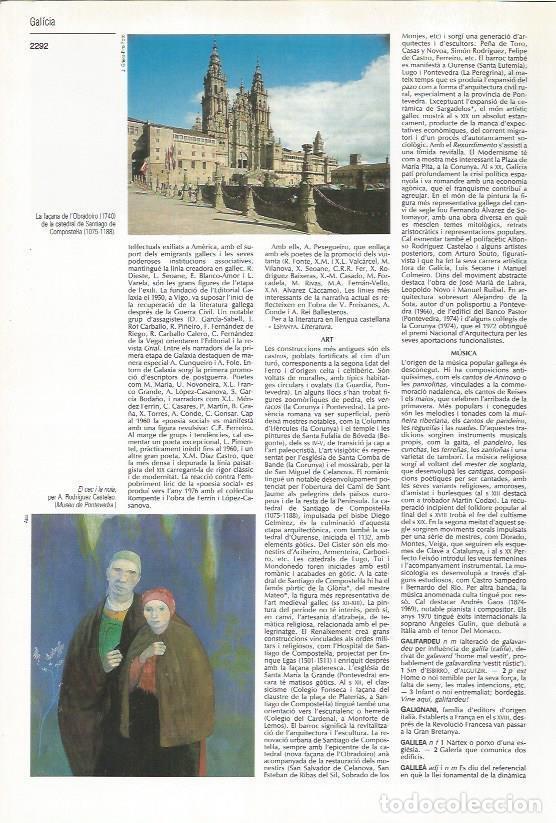 Otros art&iacute;culos de coleccionismo en papel: LAMINA LAROUSSE 70466: Fachada del Obradoiro en Santiago de Compostela - VVAA