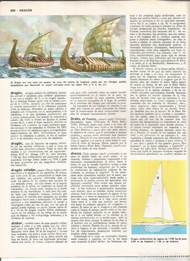 Otros art&iacute;culos de coleccionismo en papel: LAMINA MONITOR 01186: Drakar de los vikingos - Varios
