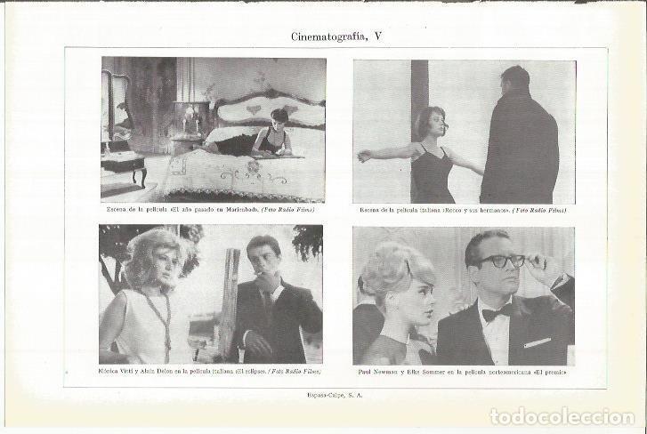 Otros art&iacute;culos de coleccionismo en papel: LAMINA ESPASA 38049: Escenas de peliculas con actores de Europa y Estados Unidos - Varios