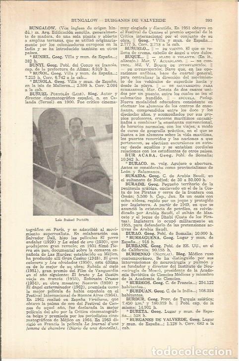 Otros art&iacute;culos de coleccionismo en papel: LAMINA ESPASA 38029: Luis Bu&ntilde;uel Portoles - Varios