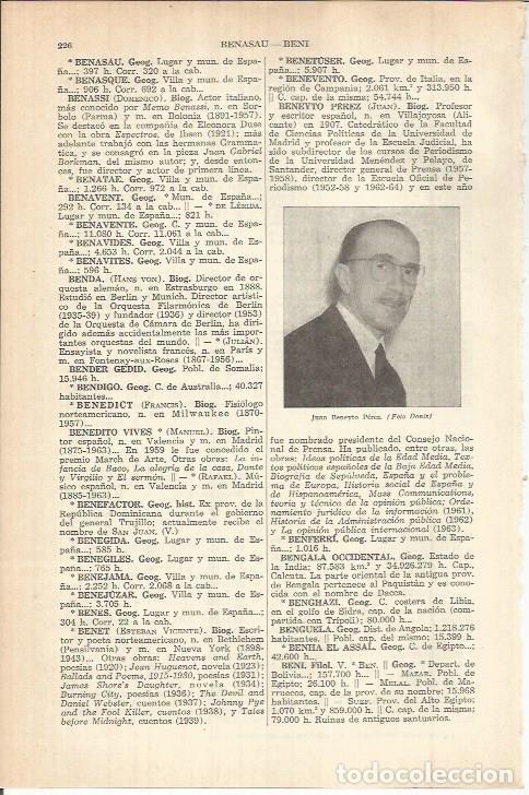 Otros art&iacute;culos de coleccionismo en papel: LAMINA ESPASA 38011: Juan Beneyto Perez - Varios