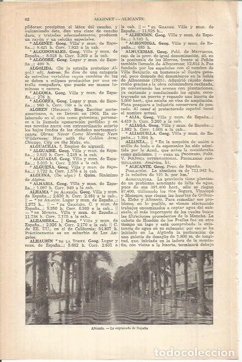 Otros art&iacute;culos de coleccionismo en papel: LAMINA ESPASA 37982: La explanada de Espa&ntilde;a en Alicante - Varios