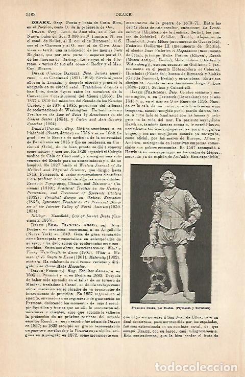 Otros art&iacute;culos de coleccionismo en papel: LAMINA ESPASA 31534: Francis Drake - Varios