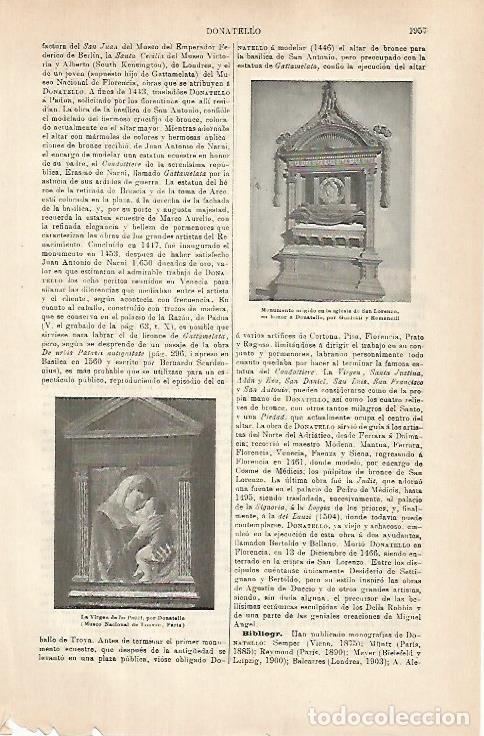 Otros art&iacute;culos de coleccionismo en papel: LAMINA ESPASA 31489: La Virgen de los Pazzi por Donatello - Varios