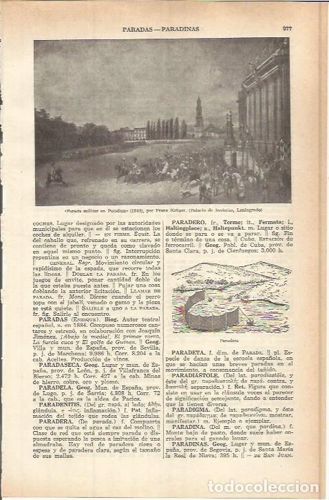 Otros art&iacute;culos de coleccionismo en papel: LAMINA ESPASA 37755: Parada militar en Potsdam, por F. Kruger - Varios