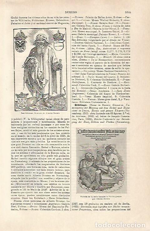 Otros art&iacute;culos de coleccionismo en papel: LAMINA ESPASA 31606: San Coloman grabado de Durero - Varios