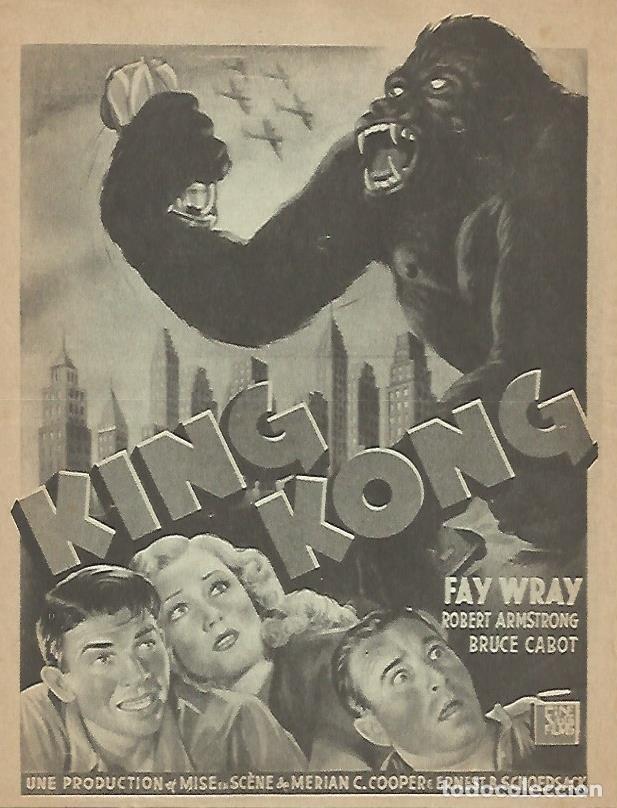 Otros art&iacute;culos de coleccionismo en papel: LAMINA 12930: Publicidad de la pelicula King Kong - Varios