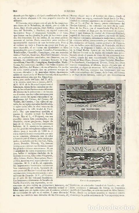 Otros art&iacute;culos de coleccionismo en papel: LAMINA ESPASA 31786: Cartel de publicidad de Nimes - Varios