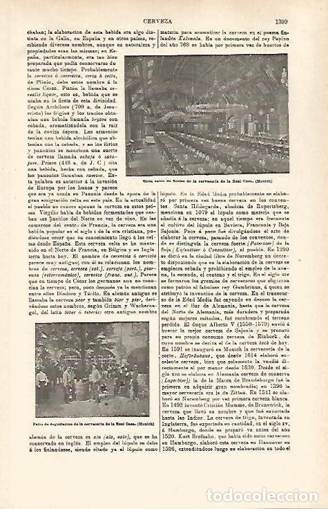 Otros art&iacute;culos de coleccionismo en papel: LAMINA ESPASA 32545: Salon de fiestas de la Cerverceria de la Real Casa en Munich - Varios