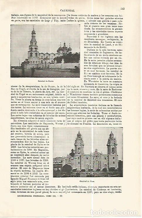 Otros art&iacute;culos de coleccionismo en papel: LAMINA ESPASA 32415: Catedral de Kasan y de Lima - Varios