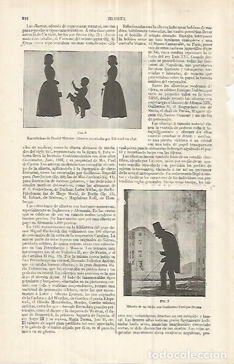 Otros art&iacute;culos de coleccionismo en papel: LAMINA ESPASA 33006: Las sobrinas de Daniel Webster, siluetas de 1846 - Varios