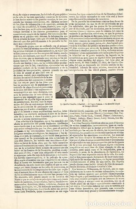 Otros art&iacute;culos de coleccionismo en papel: LAMINA ESPASA 32696: Charles Chaplin, Larry Semon, Harrold Lloyd y Georges Biscot - Varios