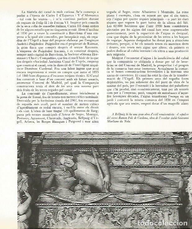 Otros art&iacute;culos de coleccionismo en papel: LAMINA 14002: Sepulcro de Ramon Folc de Cardona en Bellpuig - Josep Pla