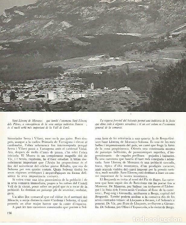 Otros art&iacute;culos de coleccionismo en papel: LAMINA 4392-88: Sant Lloren&ccedil; de Morunys, Lleida - Josep Pla