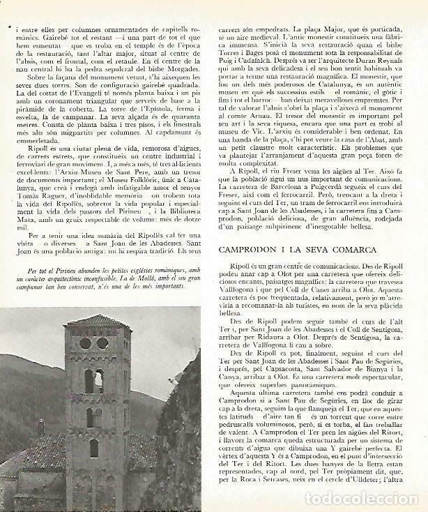 Otros art&iacute;culos de coleccionismo en papel: LAMINA 13967: Campanario romanico de Motllo, Lleida - Josep Pla