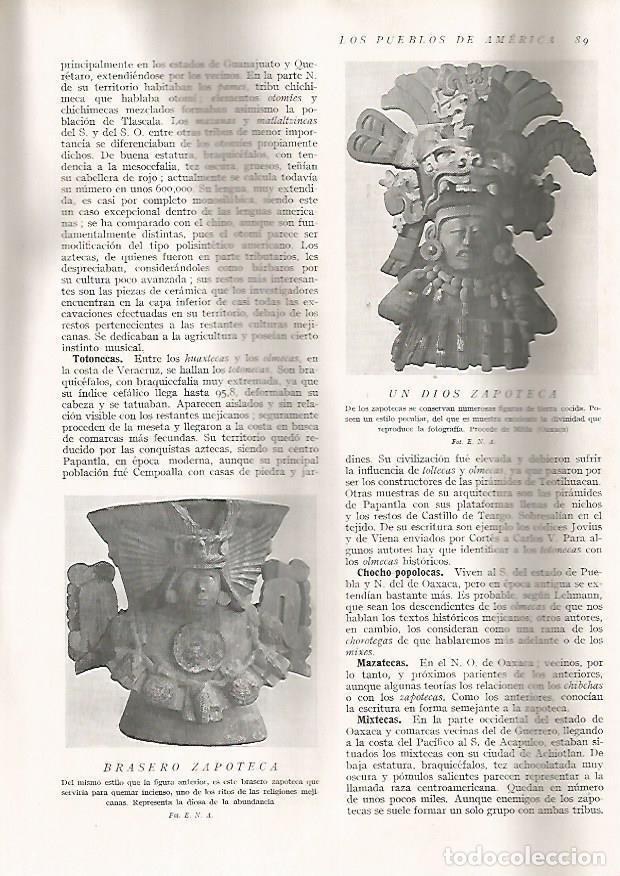 Otros art&iacute;culos de coleccionismo en papel: LAMINA 15592: Dios y brasero zapoteca - Director: Pedro Bosch Gimpera