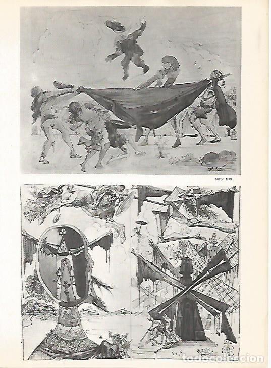 Otros art&iacute;culos de coleccionismo en papel: LAMINA 16148: Dibujos de Dali para El Quijote - Varios