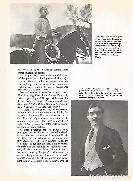 Otros art&iacute;culos de coleccionismo en papel: LAMINA 16117: Tom Mix y Max Linder - Varios