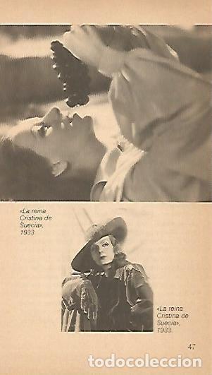 Outros artigos de papel: LAMINA 16020: Greta Garbo en La reina Cristina de Suecia - Varios