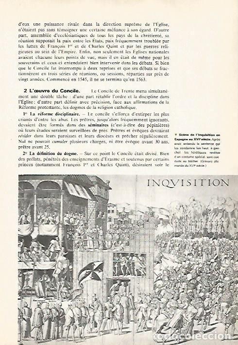 Otros art&iacute;culos de coleccionismo en papel: LAMINA 18540: Escena de la Inquisicion de Espa&ntilde;a en el siglo XVI - R. Girardet, P. Jaillet y M. Paca