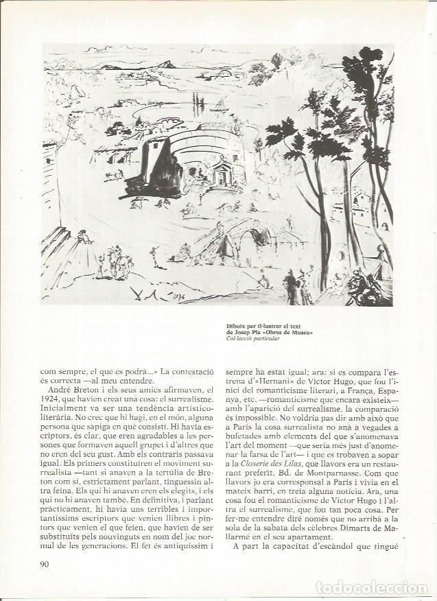 Otros art&iacute;culos de coleccionismo en papel: LAMINA 19297: Dibujo para Obres de Museu de Josep Pla, por Dali - Varios