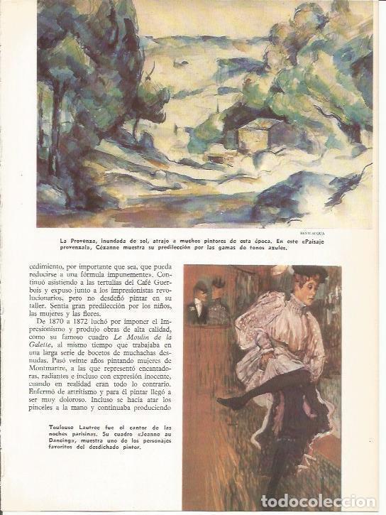 Otros art&iacute;culos de coleccionismo en papel: LAMINA 19612: Paisaje provenzal, por Ceszanne y Jeanne au Dancing, por Toulouse-Lautrec - Jaime Mini